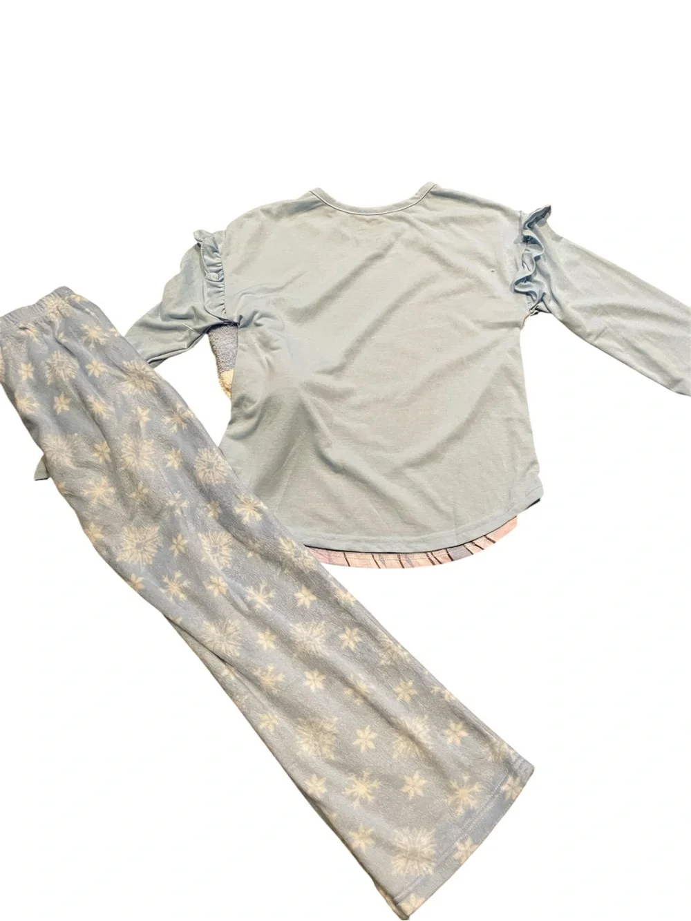 Disney Frozen Pajama Set With long Sleeves Socks‎ Size  Girls 8